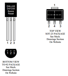 DS1233D Datasheet PDF Dallas Semiconductor -> Maxim Integrated