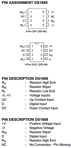 DS1669 Datasheet PDF Dallas Semiconductor -> Maxim Integrated