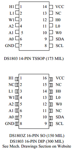 DS1803E-010 Datasheet PDF Dallas Semiconductor -> Maxim Integrated