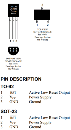 DS1816-15 Datasheet PDF Dallas Semiconductor -> Maxim Integrated