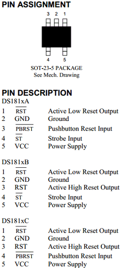 DS1814A Datasheet PDF Dallas Semiconductor -> Maxim Integrated