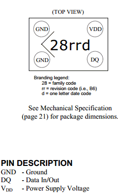DS18B20X Datasheet PDF Dallas Semiconductor -> Maxim Integrated