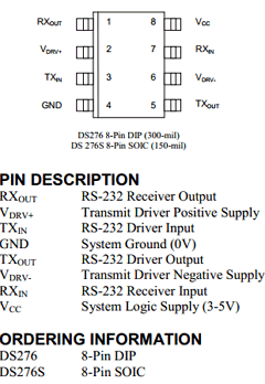 DS276E Datasheet PDF Dallas Semiconductor -> Maxim Integrated