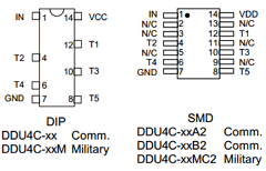 DDU4C-5200A2 Datasheet PDF Data Delay Devices