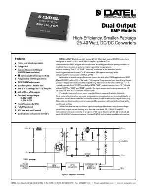 BMP-5/4-Q48 Datasheet PDF  DATEL Data Acquisition products 