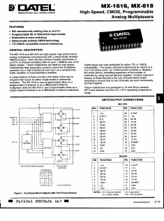 MX-1616C Datasheet PDF  DATEL Data Acquisition products 