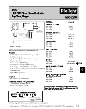 550-2304 Datasheet PDF Dialight Corporation