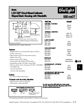 550-5607 Datasheet PDF Dialight Corporation