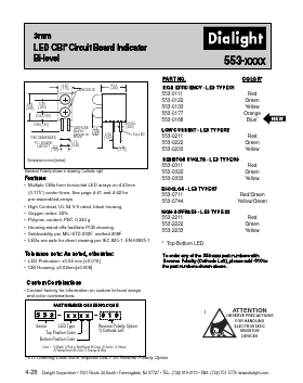 553-0111 Datasheet PDF Dialight Corporation