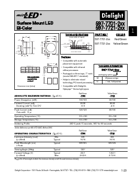 597-7701-207 Datasheet PDF Dialight Corporation