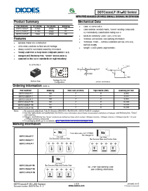 DDTC143ZLP Datasheet PDF Diodes Incorporated.