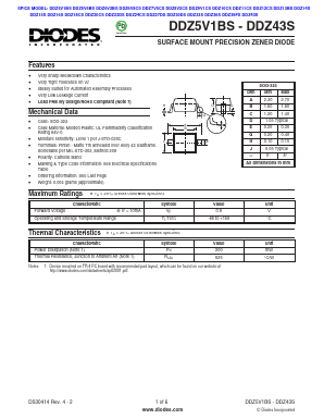 DDZ33S-7 Datasheet PDF Diodes Incorporated.