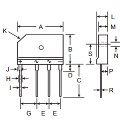 GBJ20005-F Datasheet PDF Diodes Incorporated.