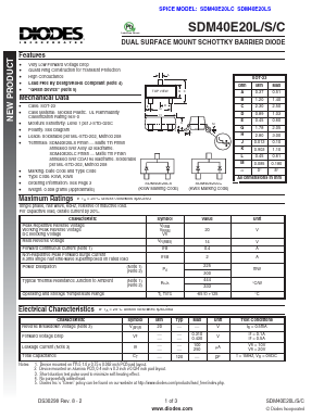 SDM40E20LC_REV8-2 Datasheet PDF Diodes Incorporated.