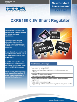 ZXRE160AFT4-7 Datasheet PDF Diodes Incorporated.