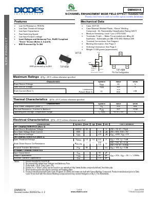 DMN601K-7 Datasheet PDF Diodes Incorporated.