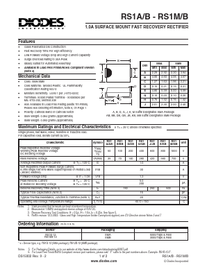 RS1A-13 Datasheet PDF Diodes Incorporated.