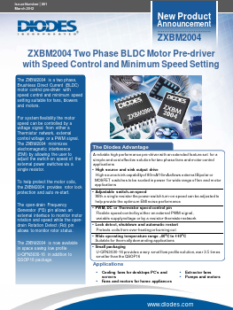 ZXBM2004Q16TC Datasheet PDF Diodes Incorporated.