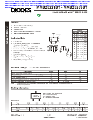 MMBZ5236BT-7-F Datasheet PDF Diodes Incorporated.