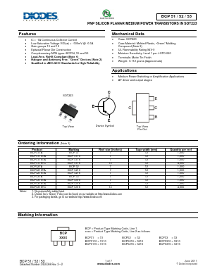 BCP5116TA Datasheet PDF Diodes Incorporated.