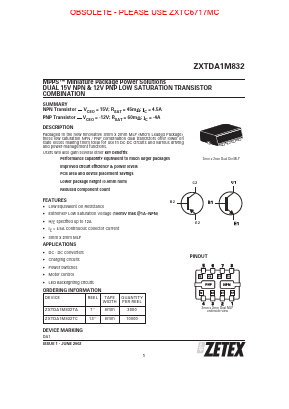 ZXTDA1M832TA Datasheet PDF Diodes Incorporated.