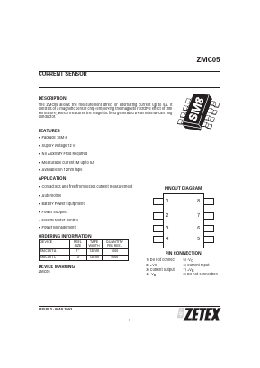 ZMC05 Datasheet PDF Diodes Incorporated.