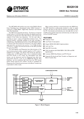 MAQ28139FD Datasheet PDF Dynex Semiconductor