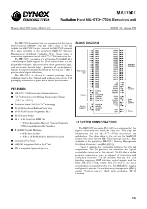 MAS17501CE Datasheet PDF Dynex Semiconductor