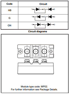 MP02G130-20 Datasheet PDF Dynex Semiconductor