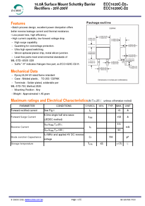 ECC1630C-D2 Datasheet PDF E-CMOS Corporation