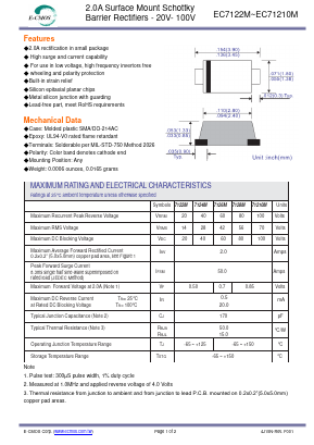 EC71210M Datasheet PDF E-CMOS Corporation