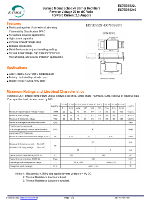 EC76DSS27 Datasheet PDF E-CMOS Corporation