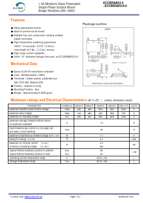 ECCBRABS2-6-H Datasheet PDF E-CMOS Corporation