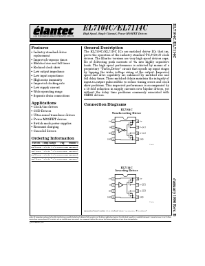 EL7114CS Datasheet PDF Elantec -> Intersil