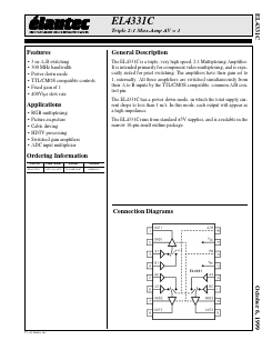 EL4331C Datasheet PDF Elantec -> Intersil