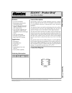 EL6205C Datasheet PDF Elantec -> Intersil