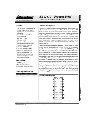 EL6247CU Datasheet PDF Elantec -> Intersil