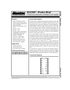EL6288C Datasheet PDF Elantec -> Intersil
