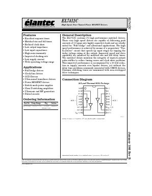 EL7412C Datasheet PDF Elantec -> Intersil