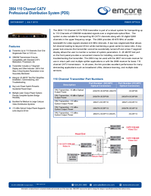 2804TK-SCSP/12 Datasheet PDF Emcore Corporation
