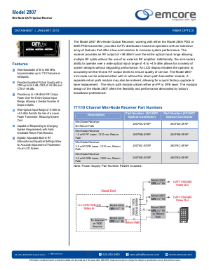 2807ND-SFSP Datasheet PDF Emcore Corporation