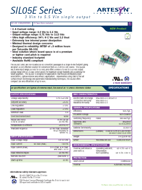 SIL05E-05W3V3-VJ Datasheet PDF Emerson Network Power