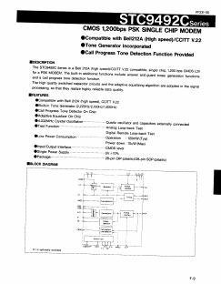 STC9492CID Datasheet PDF Seiko Epson Corp