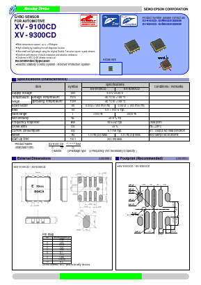 XV-9300CD Datasheet PDF Seiko Epson Corp