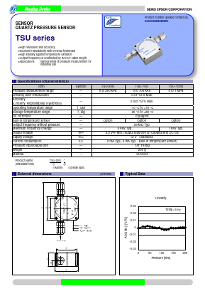 TSU-20G Datasheet PDF Epson ToYoCom