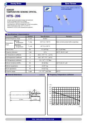 HTS-206 Datasheet PDF Epson ToYoCom