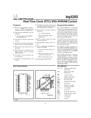BQ4285S Datasheet PDF ETC