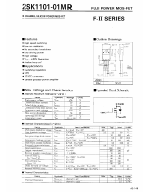 2SK1101-01MR Datasheet PDF ETC