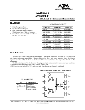 AZ100EL11TR1 Datasheet PDF ETC