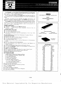 EF6809ECL Datasheet PDF ETC